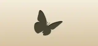Butterfly silhouette