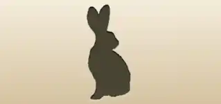 Rabbit silhouette