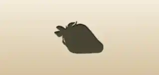 Strawberry silhouette