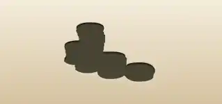 Coins silhouette
