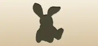 Rabbit silhouette