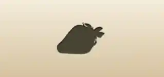 Strawberry silhouette