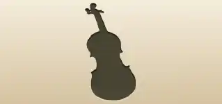 Violin silhouette