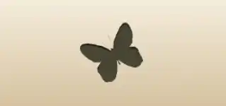 Butterfly silhouette