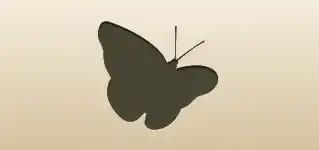 Butterfly silhouette