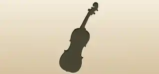 Violin silhouette