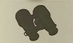 Binoculars silhouette