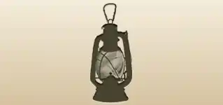 ランプのシルエット