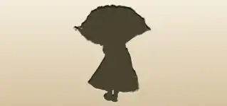 人形のシルエット