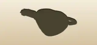 眼帯のシルエット