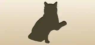ネコのシルエット