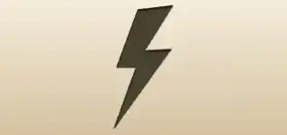 かみなりのシルエット