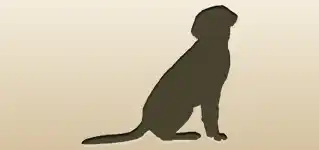 イヌのシルエット