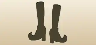 靴のシルエット