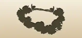 リースのシルエット