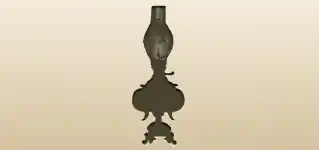 ランプのシルエット