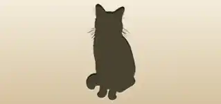 ネコのシルエット