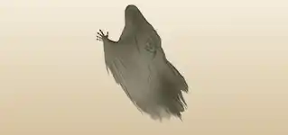 幽霊のシルエット