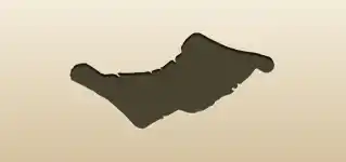 財宝の地図のシルエット