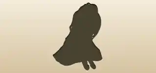 人形のシルエット
