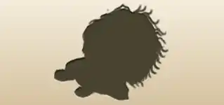 人形のシルエット