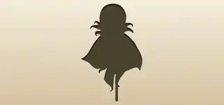 幽霊のシルエット