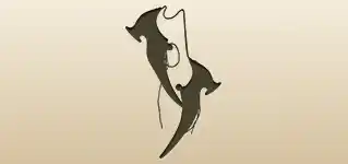 靴のシルエット