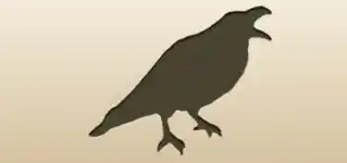 カラスのシルエット