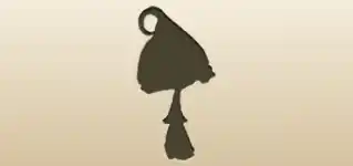 テングタケのシルエット