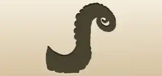 タコの足のシルエット