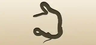 ヘビのシルエット