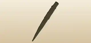 木の杭のシルエット