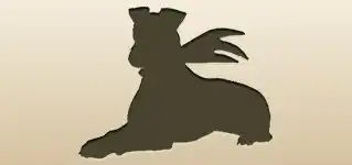 イヌのシルエット