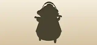 大鍋のシルエット