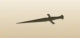 短剣のシルエット
