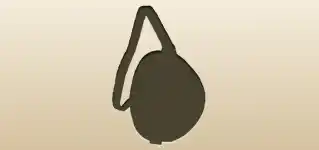 眼帯のシルエット