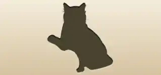 ネコのシルエット