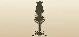 ランプのシルエット