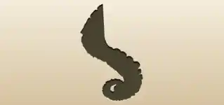 タコの足のシルエット