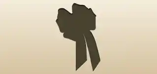 喪章のシルエット