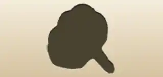にんにくのシルエット
