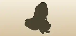 人形のシルエット