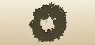 リースのシルエット