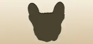 イヌのシルエット