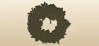 リースのシルエット