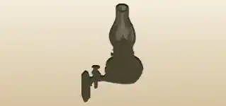 ランプのシルエット