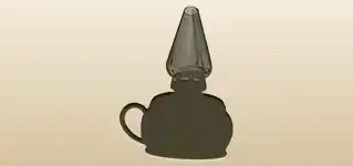 ランプのシルエット