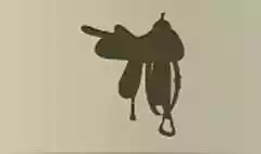鞍のシルエット