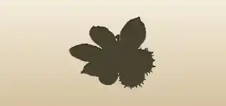 Chestnuts silhouette