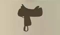 鞍のシルエット